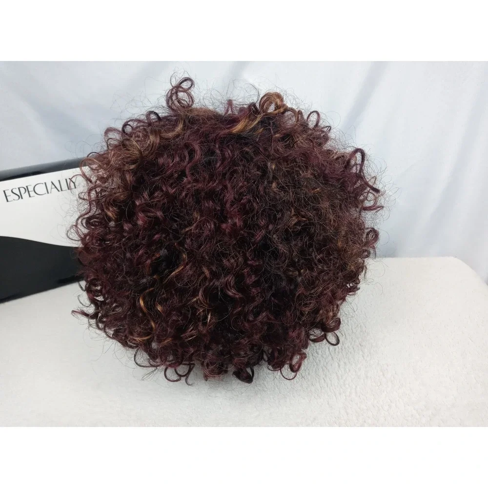 Especially Yours Wig Dark Red Curly Style Synthetic‎ Hair with Box